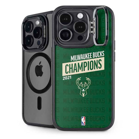 NBA Milwaukee Bucks 2021 Champions iPhone 14 Pro Kickstand Case